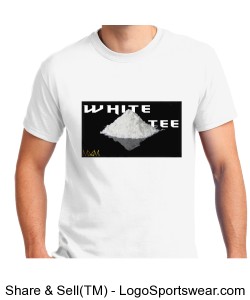 White Tee T Shirt by Michael Khora Clothing Design Zoom